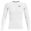 Under Armour Mens  Heatgear Armour Comp L/s T-shirt In White/black
