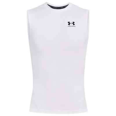 Under Armour Heatgear® Sleeveless Men's In White/black