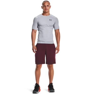 Under Armour Mens  Heatgear Armour Compression Short Sleeve Football T-shirt In Mod Gray/black