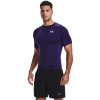 Under Armour Mens  Heatgear Armour Compression Short Sleeve Football T-shirt In Purple/white