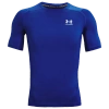 Under Armour Mens  Heatgear Armour Compression Short Sleeve Football T-shirt In Royal/white