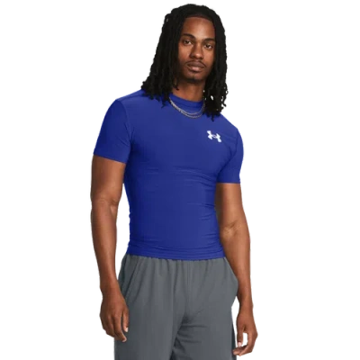 Under Armour Mens  Heatgear Og Compression Short Sleeve In Royal/white