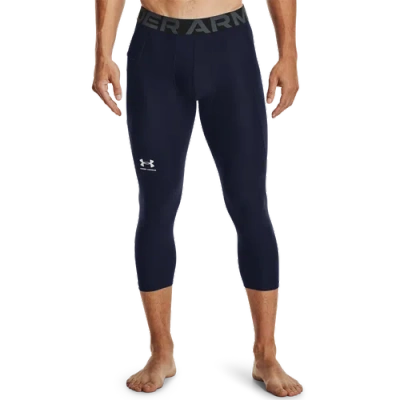 Under Armour Mens  Hg Armour 2.0 3/4 Compression Tights In Midnight Navy/white