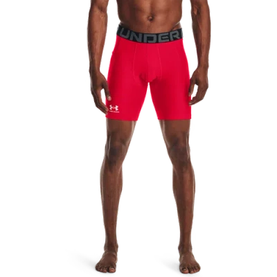 Under Armour Mens  Hg Armour 2.0 6compression Shorts In Red/white