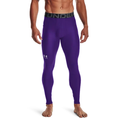 Under Armour Mens  Hg Armour 2.0 Compression Tights In Purple/white