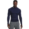 Under Armour Mens  Hg Armour Comp Mock Long Sleeve In Midnight Navy/white