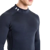 Under Armour Mens  Hg Armour Comp Mock Long Sleeve In Blue