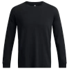 Under Armour Mens  Icon Charged Cotton Long Sleeve In Ultimate Black/castlerock