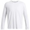 Under Armour Mens  Icon Charged Cotton Long Sleeve In White/halo Gray