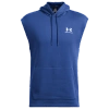 Under Armour Mens  Icon Fleece Sleeveless Hoodie In Tech Blue/white
