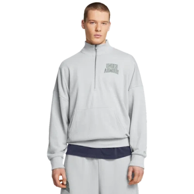 UNDER ARMOUR MENS UNDER ARMOUR ICON HEAVYWEIGHT TERRY OS 1/2 ZIP