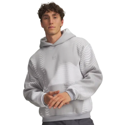 Under Armour Mens  Icon Print Fleece Hoodie In Gray