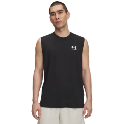 Under Armour Mens  Icon Sleeveless Tank In Black