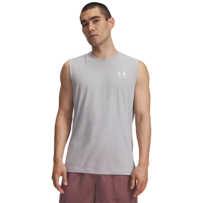 Under Armour Mens  Icon Sleeveless Tank In Gray