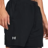 Under Armour Launch 2-in-1 Herren-laufshorts Schwarz In Black/reflective/black