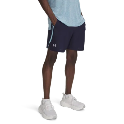 Under Armour Mens  Launch 7'' Shorts In Midnight Navy/stream/reflective