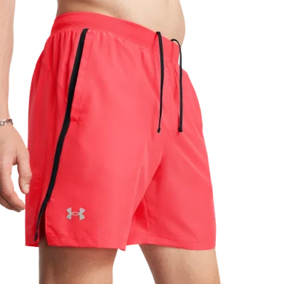 Under Armour Mens  Launch 7'' Shorts In Racer Red/black/reflective