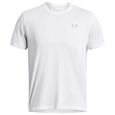 Under Armour Mens  Launch Short Sleeve T-shirt In White/white