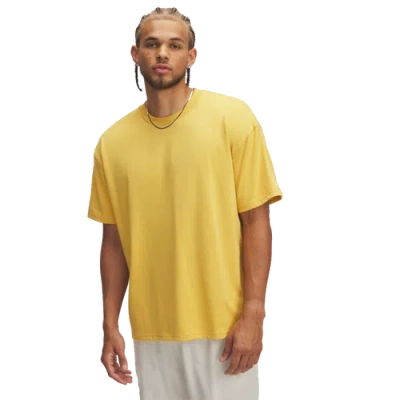 Under Armour Mens  Oversized Heavyweight Short Sleeve In Noble Gold/white