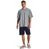 Under Armour Mens  Oversized Heavyweight Short Sleeve In Steel Light Heather/white