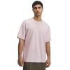 Under Armour Mens  Oversized Heavyweight Short Sleeve In White/prime Pink