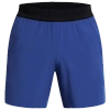 Under Armour Mens  Peak Woven Shorts In Black/tech Blue