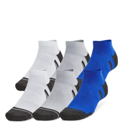 UNDER ARMOUR MENS UNDER ARMOUR PERF TECH 6 PACK LOW SOCKS