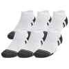 Under Armour Mens  Perf Tech 6 Pack Low Socks In White