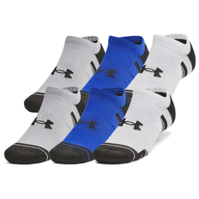 UNDER ARMOUR MENS UNDER ARMOUR PERF TECH 6 PACK NO SHOW SOCKS