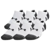 Under Armour Mens  Perf Tech 6 Pack No Show Socks In White