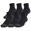Under Armour Mens  Perf Tech 6 Pack Quarter Socks In Black/jet Grey/black