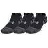 Under Armour Mens  Perf Tech Pro 3pk No Show In Black/black/castlerock