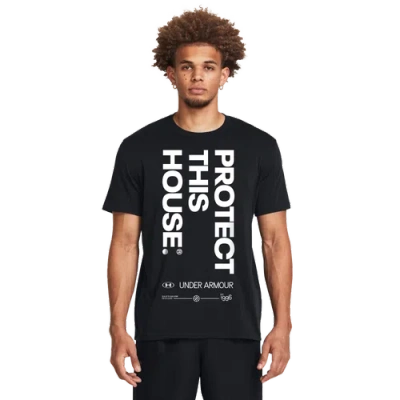 Under Armour Mens  Pth Hwt Short Sleeve T-shirt In Black