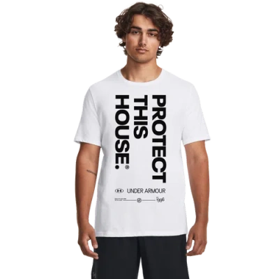Under Armour Mens  Pth Hwt Short Sleeve T-shirt In White