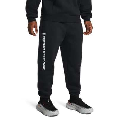 Under Armour Mens  Pth Icon Fleece Joggers In Black/white