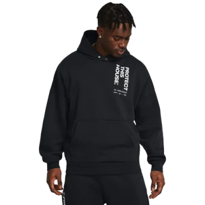 Under Armour Mens  Pth Icon Fleece Oversized Hoodie In Black/white