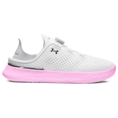 Under Armour Mens  Slipspeed Trainer In White/stellar Pink/metallic Silver