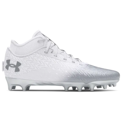 Under Armour Mens  Spotlight Clone 4.0 Mc In White/metallic Silver/metallic Silver