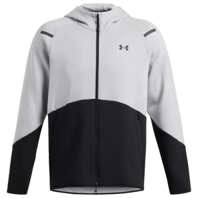 Under Armour Mens  Unstoppable Fleece Full-zip Hoodie In Black/mod Grey/black