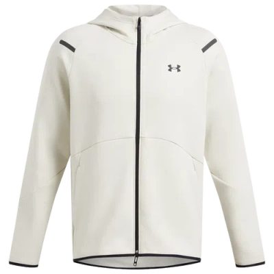 Under Armour Unstoppable Fleece Zip Hoodie In White