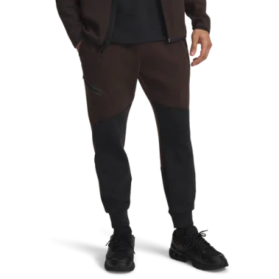 Under Armour Mens  Unstoppable Fleece Joggers In Brown