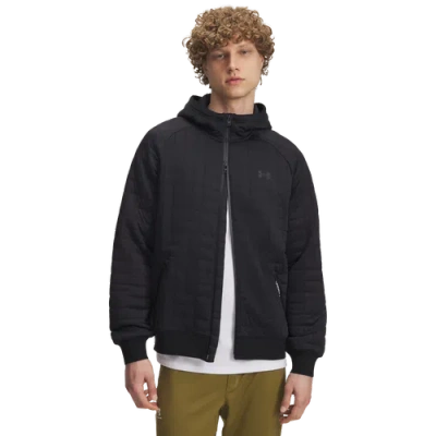 Under Armour Mens  Unstoppable Fleece Texture F/z In Black