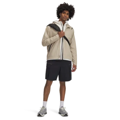 Under Armour Mens  Unstoppable Full-zip Jacket In City Khaki/black