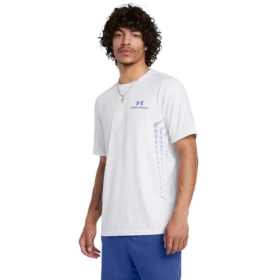 Under Armour Mens  Vanish Energy Graphic Short Sleeve In Tech Blue/white/tech Blue