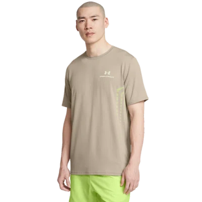 Under Armour Mens  Vanish Energy Graphic Short Sleeve In Timberwolf Taupe/morph Green/morph Green