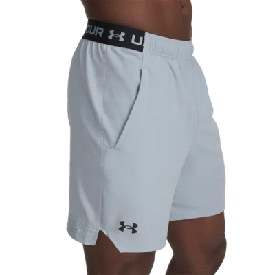 Under Armour Mens  Vanish Woven 6" Shorts In Black/harbor Blue