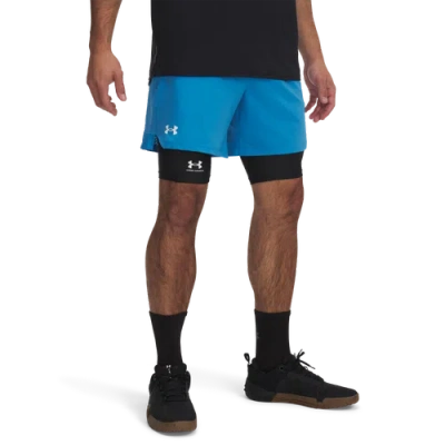 Under Armour Mens  Vanish Woven 6" Shorts In Ether Blue/white