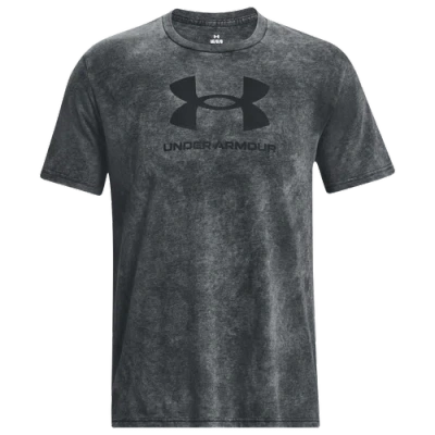 Under Armour Mens  Wash Tonal Sportstyle Short Sleeve In Gray