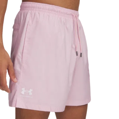Under Armour Mens  Woven Volley Shorts In Prime Pink/white