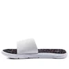 Under Armour Mercenary 12 Slide 'white Black' In Gray